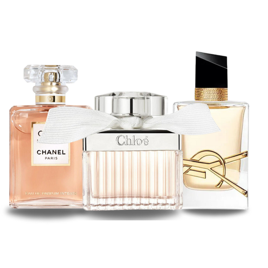 Set de 3 Perfumes | Chanel COCO MADEMOISELLE, Yves Saint Laurent LIBRE i CHLOÉ 100 ml