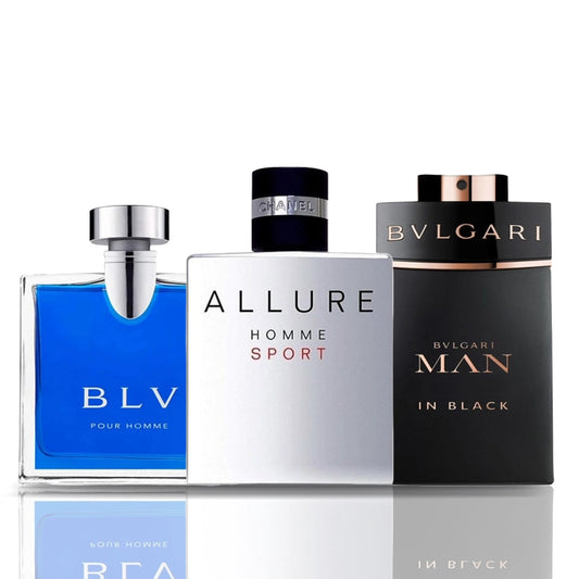 Set de 3 Perfumes | BLV + Allure Homme Sport + Bulgari Man in Black 100 ml